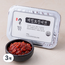 김정숙젓갈 비빔오징어젓, 300g, 3개