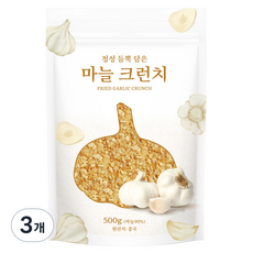 이엔푸드 마늘 크런치, 3개, 500g