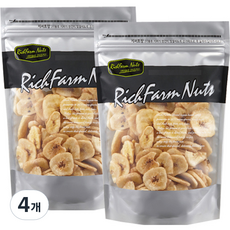 RichFarm Nuts 香蕉脆片, 600g, 4個