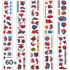 我和蜘蛛俠紋身貼紙, 60個, 隨機出貨