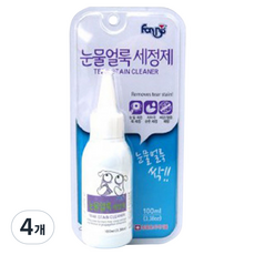 포비스 눈물얼룩 세정제, 4개, 100ml