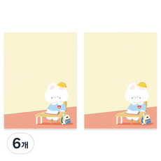 Monolike 雲朵的日常便條紙, 01 學校, 1入, 6個