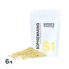 씨엠코스메틱 셀프 브라질리언 페이스 겨드랑이 왁싱 소피왁싱 S1 하드왁스, 100g, 6개