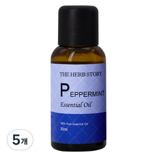 더허브스토리 에센셜오일 페퍼민트, 5개, 30ml