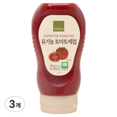 ORGA 番茄醬, 3個, 355克