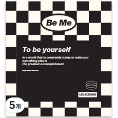 워너디스 Be Me 하드 6공 정사각 바인더 커버, 01 체커보드, 5개