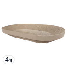 펫츠몬 눕기편한 따숨 타원형 B골 스크래쳐 리필, 일반, 4개