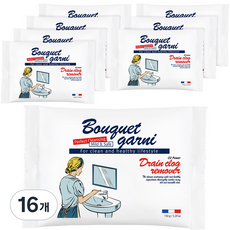 부케가르니 오투 파워 배수구 클리너, 150g, 16개