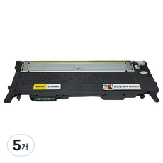 모드팜 삼성 SL C433 / C433W / C483 / C483W / C483FW / C430 / C432 / C482FW 프린터용 호환 토너 CLT K404S, 노랑, 5개