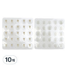 安心防護玻璃防滑墊 25入, 10個, 透明