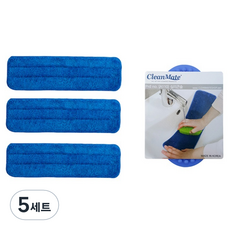 크린메이트 루프형 물걸레 밀대 리필 세트, 5세트