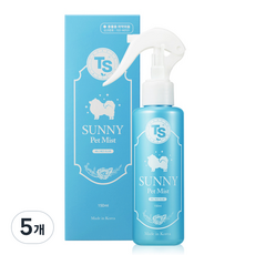 TS 써니 애견미스트 베이비파우더향, 150ml, 1개입, 5개