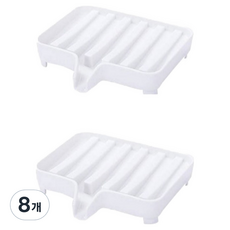 리얼피키 물빠짐 비누받침대, 화이트, 8개