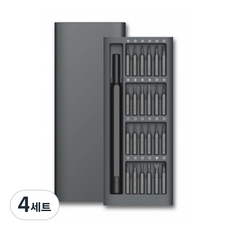 高精密磁吸一字十字螺絲起子手工具24件組, 4套