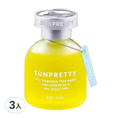 SUNPRETTY 車用香水-65ml 檸檬香氛, 3入