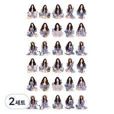 OLIVEPARTY My Life Story系列 人物少女感性手帳裝飾貼紙 30款套組, 藍色, 2套