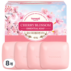 Tamsaa 弱鹼性保濕肥皂 櫻花香, 8塊, 90g