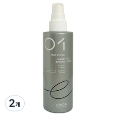 AMOS PROFESSIONAL 愛茉詩 鎖定定型強力彈力噴霧, 200ml, 2個