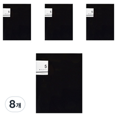 에코청운 플러스 클리어화일 A4 5p, 검정, 8개