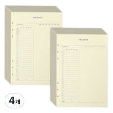 PAPERIAN Make a Memo 6孔內頁 A5 時間追蹤, 16入, 4個