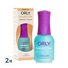 ORLY Top2Bottom 二合一底層護甲油與亮甲油, 單色, 11ml, 2個