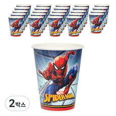 마블 스파이더맨 오리지널 종이 파티컵 290ml, 25개입, 2박스