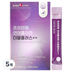 SANGA 頂級鮭魚膠原蛋白雙效升級版 30入, 5個, 30冊