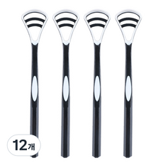 리빙홈디테일 심플 혀클리너 블랙, 12개