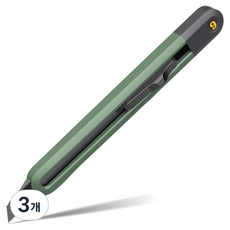 델리 홈시리즈 커터칼 그린 9mm EHT4009L, 3개