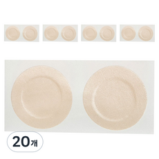 Kelbon 男士用隱形一次性圓形胸貼, 20個