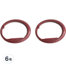 solve living 便攜式書桌側邊掛包架支架 多功能掛鉤, 紅酒色, 6個