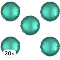 라운드 새틴럭스 은박 풍선 45cm, 제이드, 20개