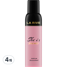 라리브 쉬 이즈 마인 퍼퓸 데오드란트, 4개, 150ml