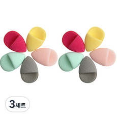 포테가르 물방울모양 세안 스펀지 장갑 10종 세트, 랜덤발송, 3세트