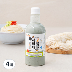 프레시오늘 신선냉장 껍질째 손수 영양가득 파주장단콩 꿀서리태콩국수 생소면 밀키트, 673g, 4개