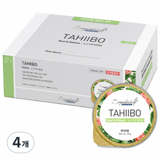 시그니처바이 강아지 타히보독 캔 간식 초저칼로리, 혼합맛(소고기/명태), 540g, 4개