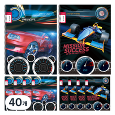 YOUNG ART 日記本寬格子彈簧筆記本 男童款, 40個, 隨機出貨