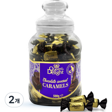 QUEEN'S DELIGHT 黑巧克力太妃糖, 500g, 2罐