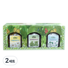 라바티 허브차 미니병 3종 세트, 2세트, 캐모마일 + 페퍼민트 + 자스민