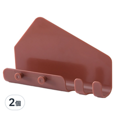 小麥購物 多用途手機平板線材無痕收納掛架 L1034, 紅色, 2個