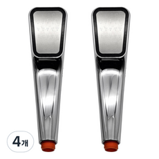 비앤홈 모던미세홀 수압 상승 샤워헤드, 4개, 실버