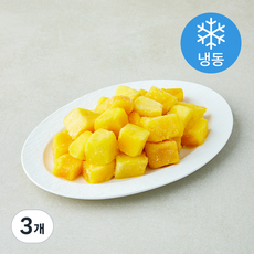 망고 다이스 (냉동), 3개, 1kg