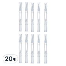 Veramang 美甲油筆空瓶 刷頭 2ml, 透明, 20個