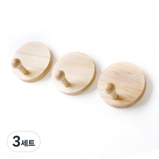 KOKKOPIN 原木雷射鵰刻風格磁吸式掛鉤3件組, 標記C, 3套