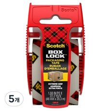 3M 思高 Box Lock 包裝膠帶 195 48mm x 20m, 5個, 透明