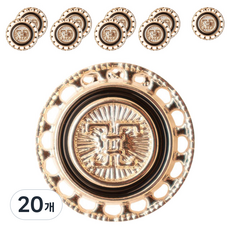 Button King 東大門鈕扣王 泰坦環氧鈕扣 15mm, 20個, 黑鎳
