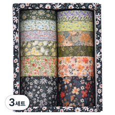 미소로운 꽃 마스킹테이프 세트 12종 세트, style5, 3세트