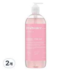 프레쉬워터팜 로즈워터 핑크클레이 바디워시, 2개, 1L