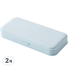 피어니스트 파스텔 분할 사각필통, 블루, 2개