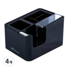 델리 멀티 테이프 디스펜서 E809, 블랙, 4개